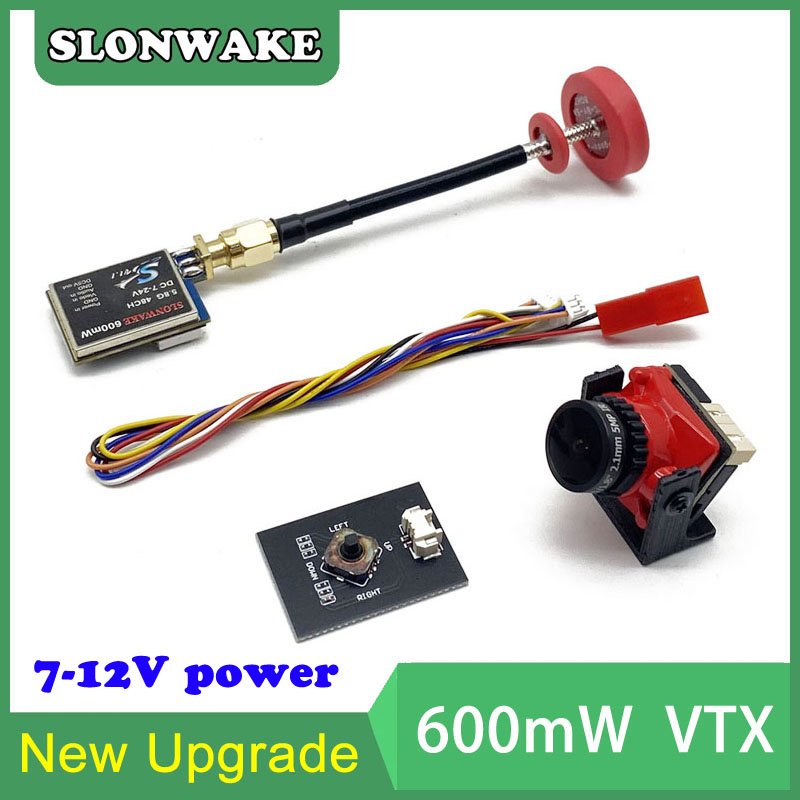 Drone Rc Controller And Receiver - 5,8G 48CH 600mW VTX-CAM ajustable FPV