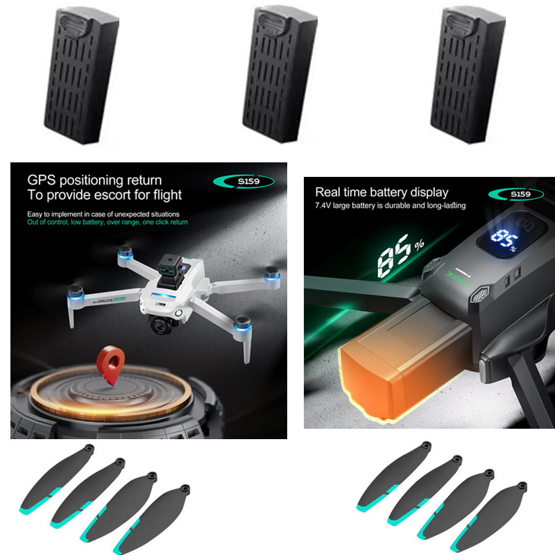 Drone Rc Gps S159 - S159 GPS RC Drone batería Original