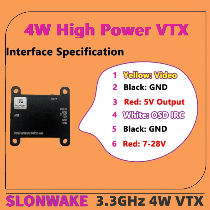 Transmisor de Video VTX SLONWA - Drone Rc Controller And Receiver reseña y precio