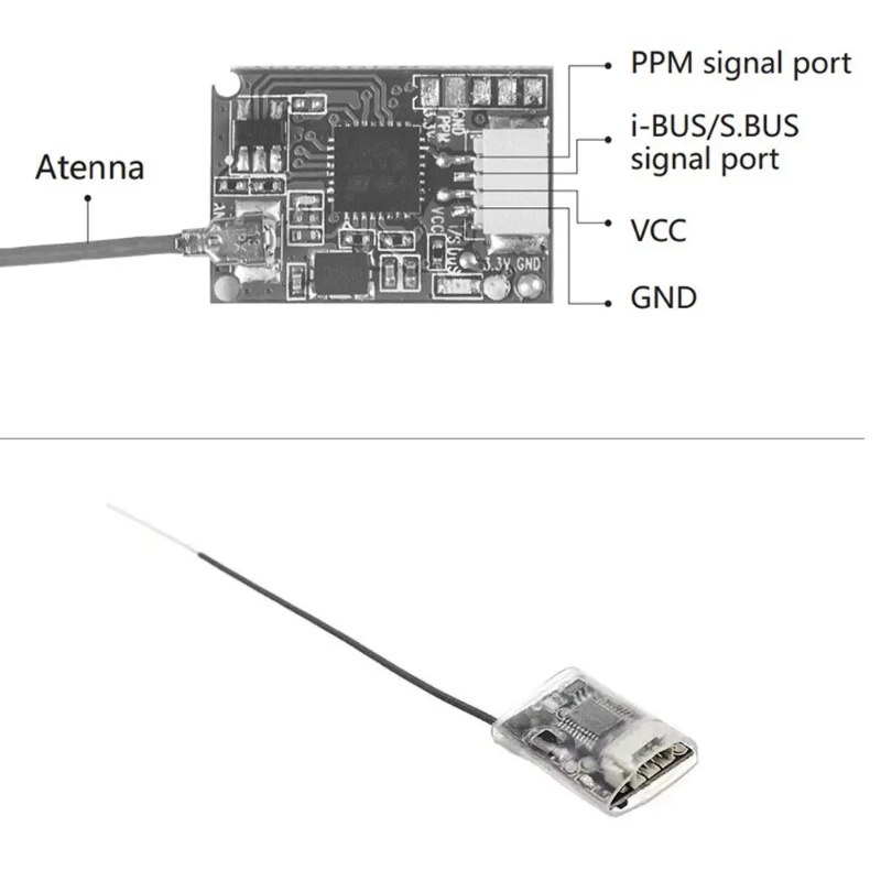Receptor Mini Flysky FS-8A 8CH - Drone Rc Controller And Receiver reseña y precio