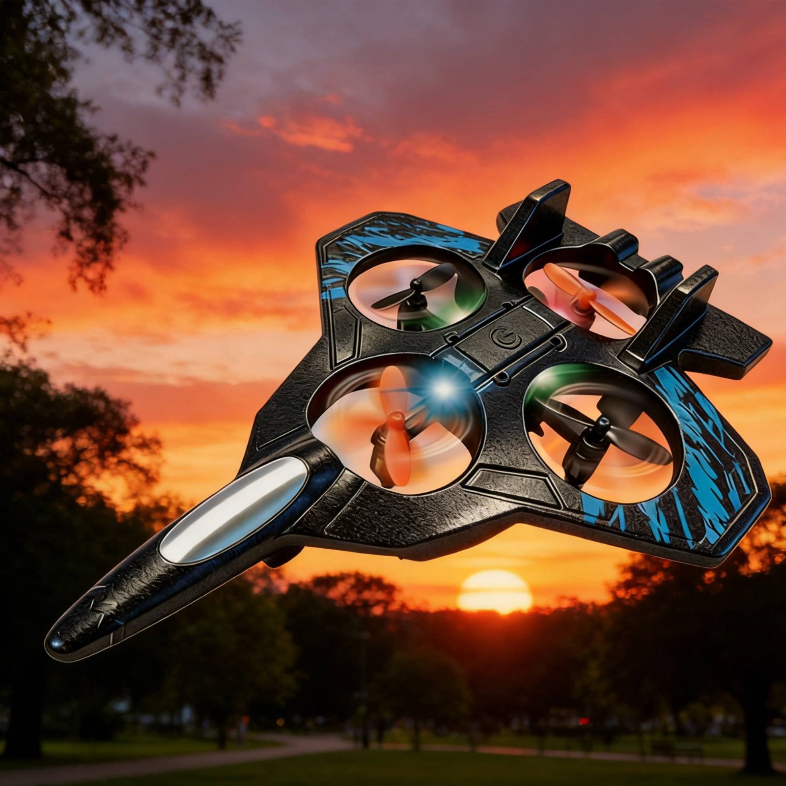Dron Acrobático Resistente a C - Drone Rc Fighter Jet reseña y precio