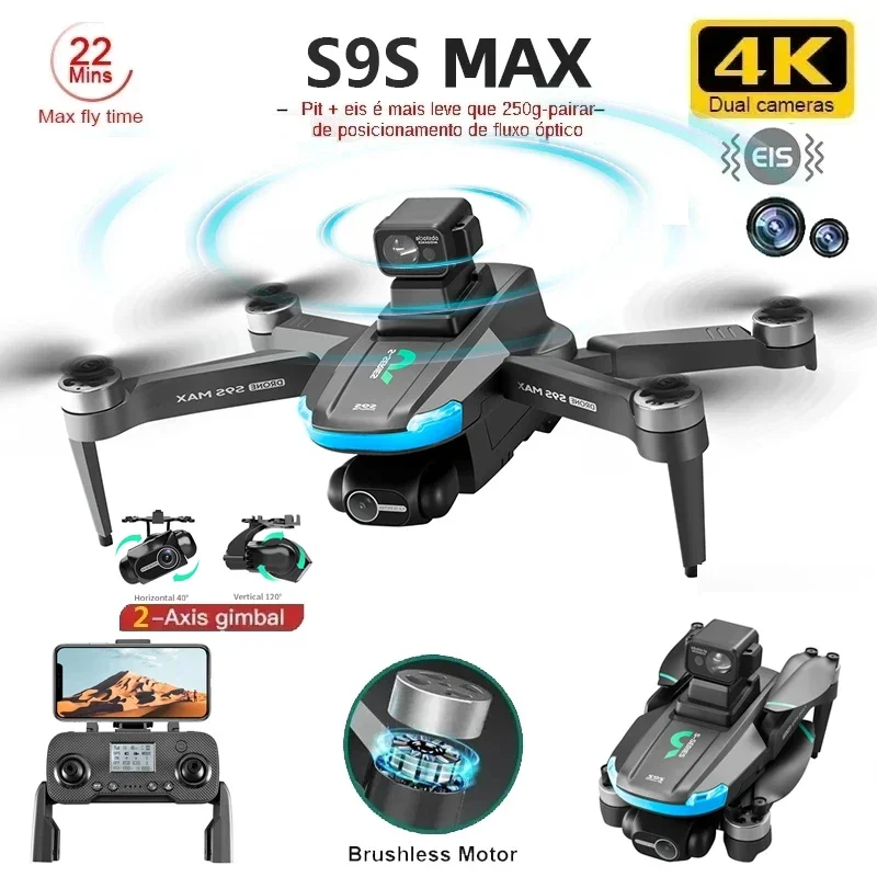 Nuevo S9S MAX MINI Drone 4K 2  - Gps Module Drone reseña y precio